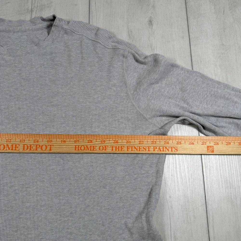 Vuori Thermal Shirt Mens XL Gray Waffle Knit Long Sleeve Basic Essential
